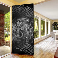 Brittany Celtic Cross Door Cover Fantasy Celtic Dragon - Wonder Print Shop