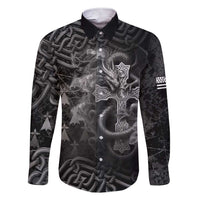 Brittany Celtic Cross Family Matching Short Sleeve Bodycon Dress and Hawaiian Shirt Fantasy Celtic Dragon - Wonder Print Shop