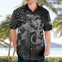 Brittany Celtic Cross Hawaiian Shirt Fantasy Celtic Dragon - Wonder Print Shop
