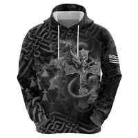Brittany Celtic Cross Hoodie Fantasy Celtic Dragon - Wonder Print Shop
