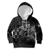Brittany Celtic Cross Kid Hoodie Fantasy Celtic Dragon - Wonder Print Shop