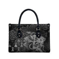 Brittany Celtic Cross Leather Bag Fantasy Celtic Dragon - Wonder Print Shop