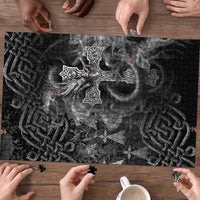 Brittany Celtic Cross Puzzle Fantasy Celtic Dragon - Wonder Print Shop