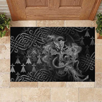 Brittany Celtic Cross Rubber Doormat Fantasy Celtic Dragon - Wonder Print Shop