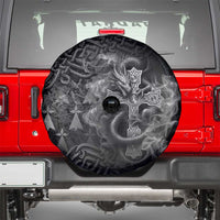 Brittany Celtic Cross Spare Tire Cover Fantasy Celtic Dragon - Wonder Print Shop
