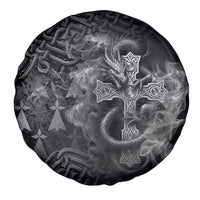 Brittany Celtic Cross Spare Tire Cover Fantasy Celtic Dragon - Wonder Print Shop