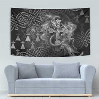 Brittany Celtic Cross Tapestry Fantasy Celtic Dragon - Wonder Print Shop