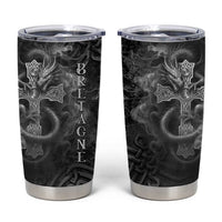 Brittany Celtic Cross Tumbler Cup Fantasy Celtic Dragon - Wonder Print Shop