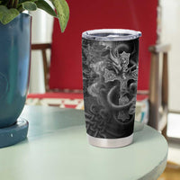 Brittany Celtic Cross Tumbler Cup Fantasy Celtic Dragon - Wonder Print Shop