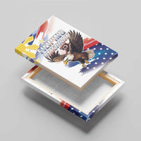 Filipino American History Month Canvas Wall Art Bald Eagle Tarsier Together LT05 - Wonder Print Shop