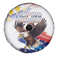 Filipino American History Month Spare Tire Cover Bald Eagle Tarsier Together LT05 - Wonder Print Shop