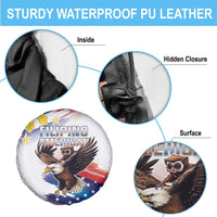 Filipino American History Month Spare Tire Cover Bald Eagle Tarsier Together LT05 - Wonder Print Shop