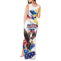 Filipino American History Month Tank Maxi Dress Bald Eagle Tarsier Together LT05 - Wonder Print Shop