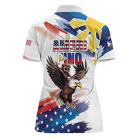 Filipino American History Month Women Polo Shirt Bald Eagle Tarsier Together LT05 - Wonder Print Shop
