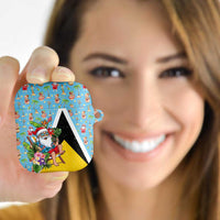 Saint Lucia Christmas AirPods Case Tropical Santa Claus - Wonder Print Shop