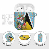 Saint Lucia Christmas AirPods Case Tropical Santa Claus - Wonder Print Shop