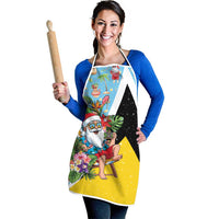 Saint Lucia Christmas Apron Tropical Santa Claus - Wonder Print Shop