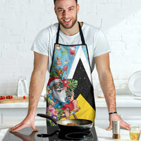 Saint Lucia Christmas Apron Tropical Santa Claus - Wonder Print Shop