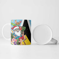 Saint Lucia Christmas Ceramic Mug Tropical Santa Claus - Wonder Print Shop