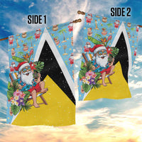 Saint Lucia Christmas Garden Flag Tropical Santa Claus - Wonder Print Shop