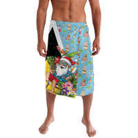 Saint Lucia Christmas Lavalava Tropical Santa Claus - Wonder Print Shop
