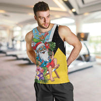 Saint Lucia Christmas Men Tank Top Tropical Santa Claus - Wonder Print Shop