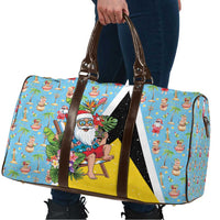 Saint Lucia Christmas Travel Bag Tropical Santa Claus - Wonder Print Shop
