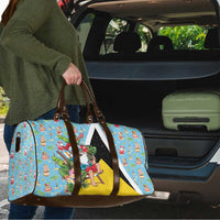 Saint Lucia Christmas Travel Bag Tropical Santa Claus - Wonder Print Shop