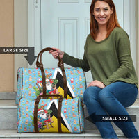 Saint Lucia Christmas Travel Bag Tropical Santa Claus - Wonder Print Shop