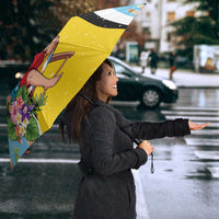 Saint Lucia Christmas Umbrella Tropical Santa Claus - Wonder Print Shop