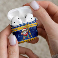 Barbados Christmas AirPods Case Trident Dabbing Santa - Wonder Print Shop