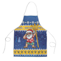 Barbados Christmas Apron Trident Dabbing Santa - Wonder Print Shop