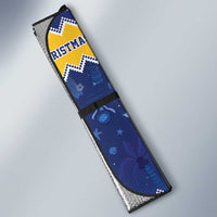 Barbados Christmas Auto Sun Shade Trident Dabbing Santa - Wonder Print Shop