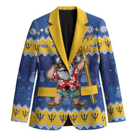 Barbados Christmas Blazer Trident Dabbing Santa - Wonder Print Shop