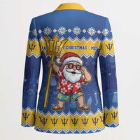 Barbados Christmas Blazer Trident Dabbing Santa - Wonder Print Shop