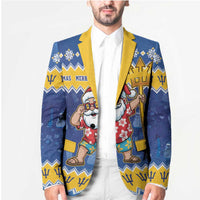 Barbados Christmas Blazer Trident Dabbing Santa - Wonder Print Shop