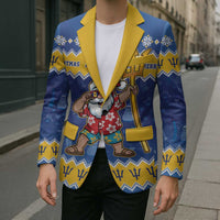 Barbados Christmas Blazer Trident Dabbing Santa - Wonder Print Shop