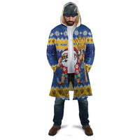 Barbados Christmas Cloak Trident Dabbing Santa - Wonder Print Shop