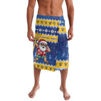 Barbados Christmas Lavalava Trident Dabbing Santa - Wonder Print Shop