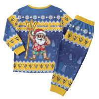 Barbados Christmas Pajama Set Trident Dabbing Santa - Wonder Print Shop