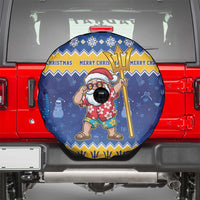 Barbados Christmas Spare Tire Cover Trident Dabbing Santa - Wonder Print Shop