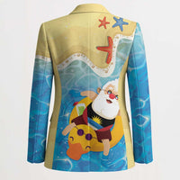 Antigua and Barbuda Christmas Blazer Chilling Santa - Wonder Print Shop
