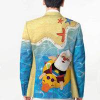 Antigua and Barbuda Christmas Blazer Chilling Santa - Wonder Print Shop