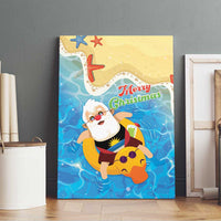 Antigua and Barbuda Christmas Canvas Wall Art Chilling Santa - Wonder Print Shop