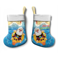 Antigua and Barbuda Christmas Stocking Chilling Santa - Wonder Print Shop