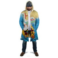 Antigua and Barbuda Christmas Cloak Chilling Santa - Wonder Print Shop