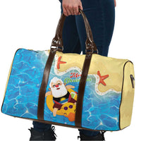Antigua and Barbuda Christmas Travel Bag Chilling Santa - Wonder Print Shop