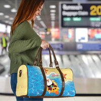 Antigua and Barbuda Christmas Travel Bag Chilling Santa - Wonder Print Shop