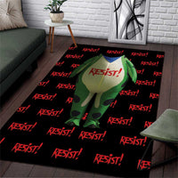 Resist Portland Frog Area Rug Funny Political Costume - Wonder Print Shop