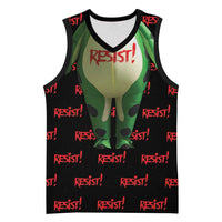 Resist Portland Frog Basketball Jersey Funny Political Costume - Wonder Print Shop